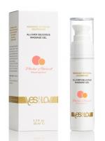 Массажный гель-смазка Allover Delicious Massage Gel с ароматом персика и абрикоса - 50 мл.